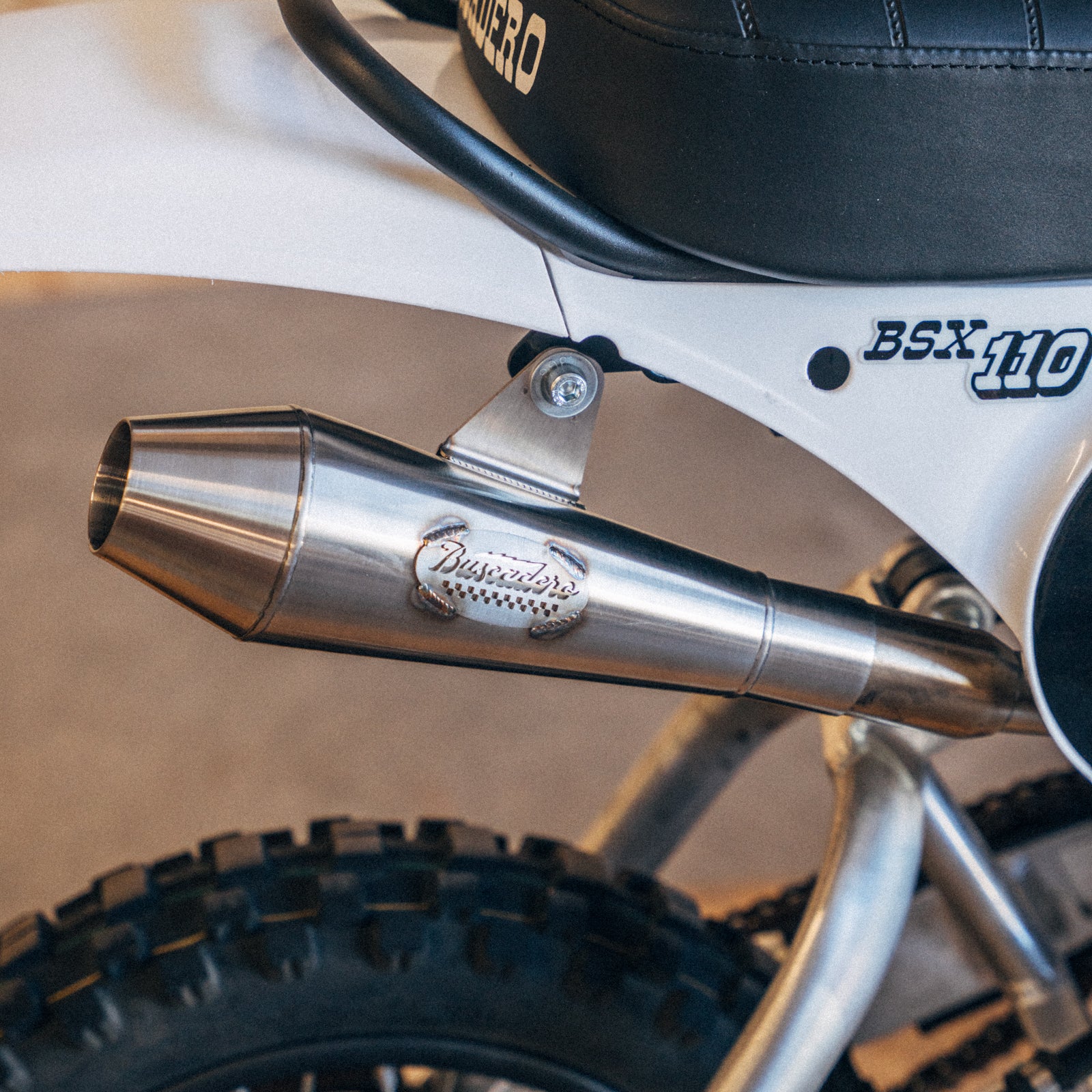 Buscadero Stainless Steel 10" Cone Muffler