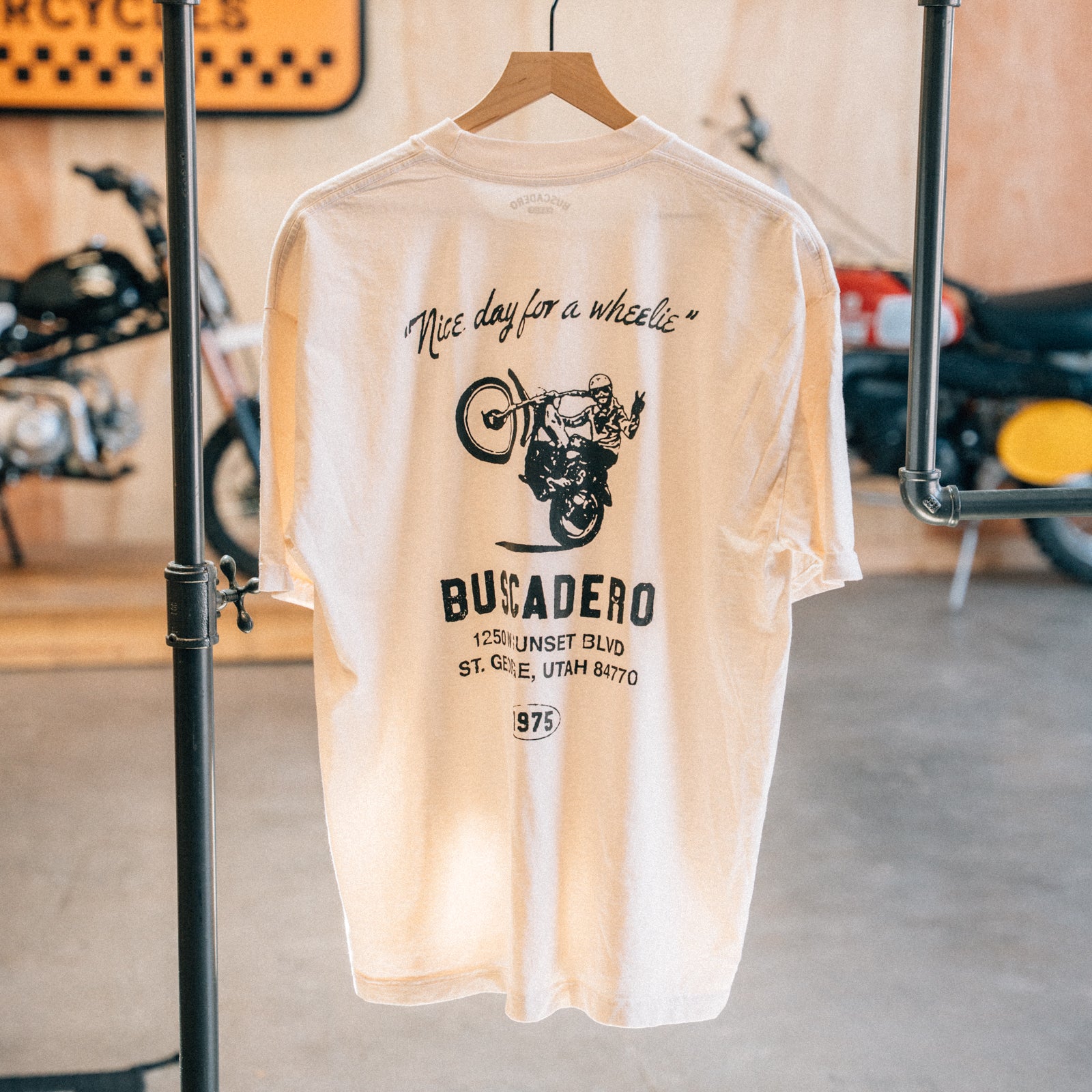 'Nice Day' Heavyweight Tee - Ivory