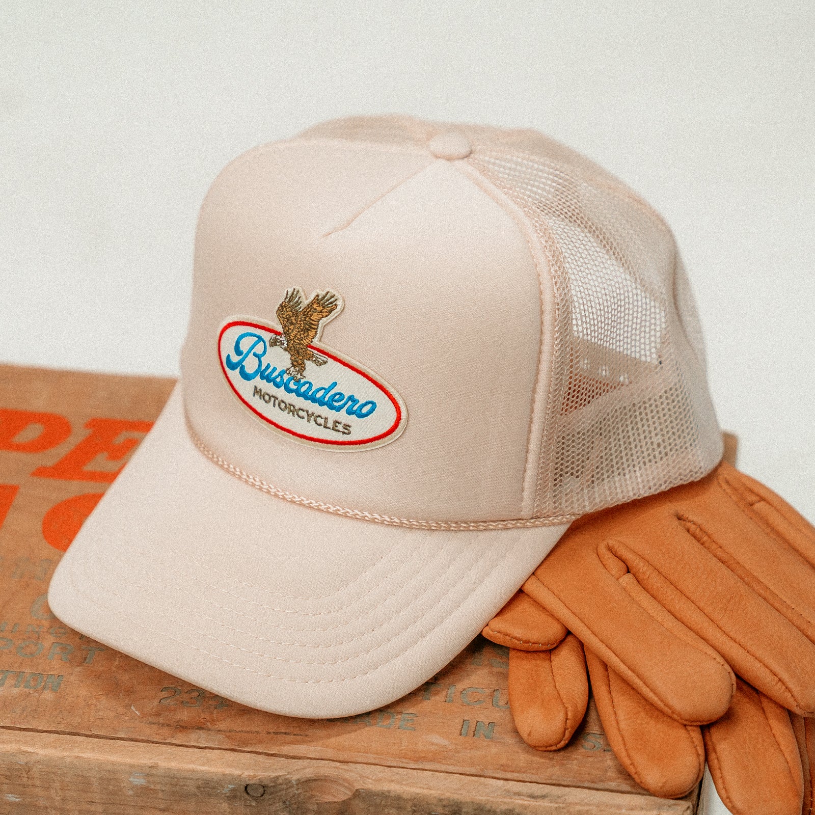 'Brew’ Foam Trucker Hat - Off White