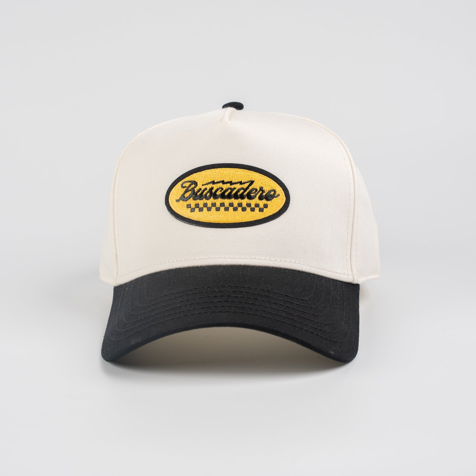 'Oval Banner' Two Tone Mid Profile Hat