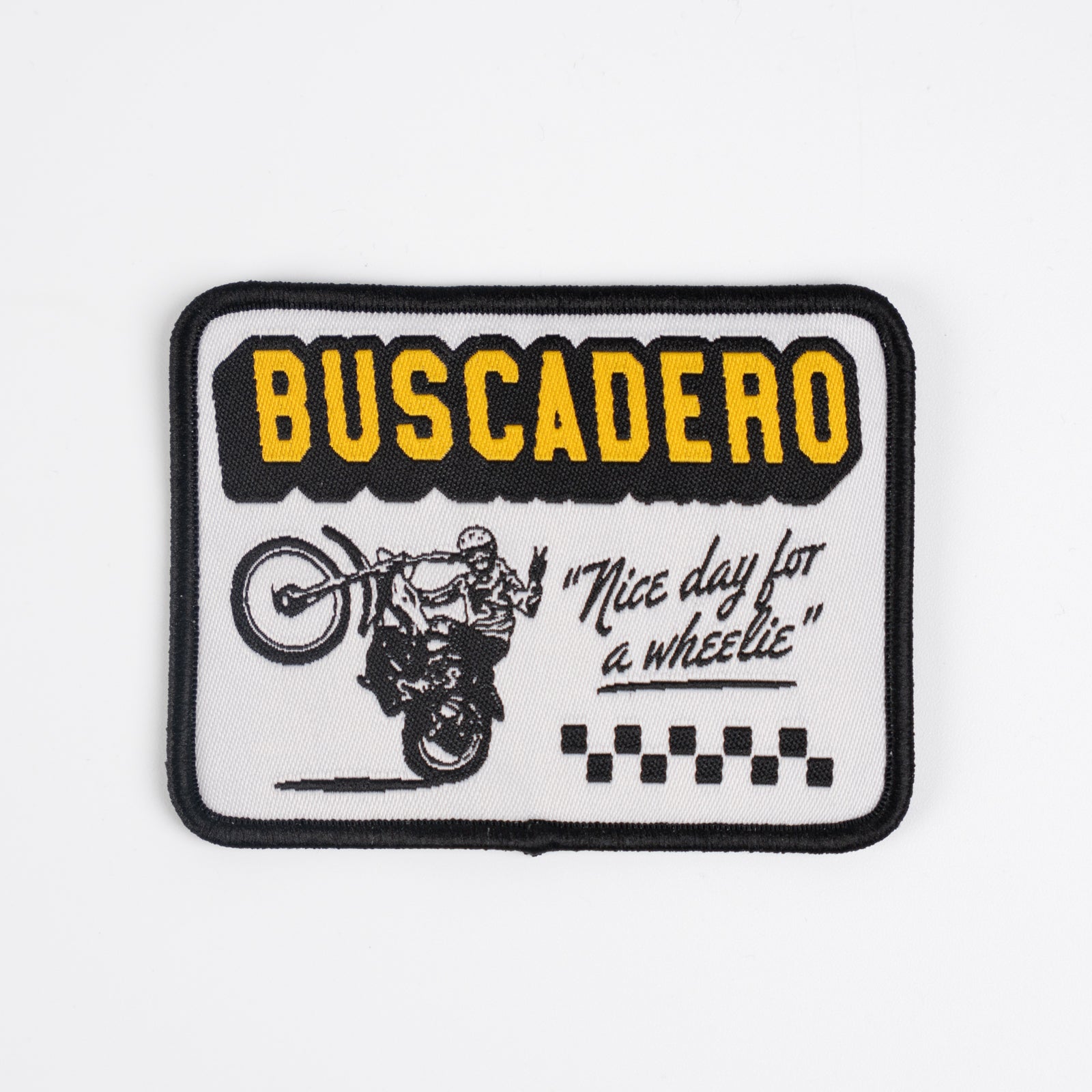 'Nice Day' Iron-on Embroidered Patch