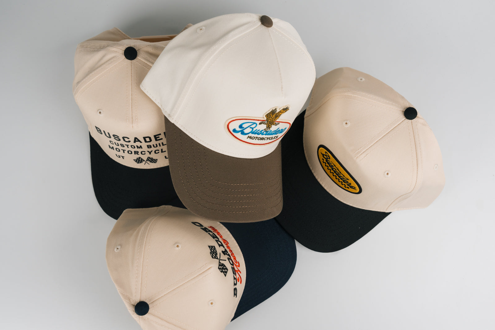 'Oval Banner' Two Tone Mid Profile Hat