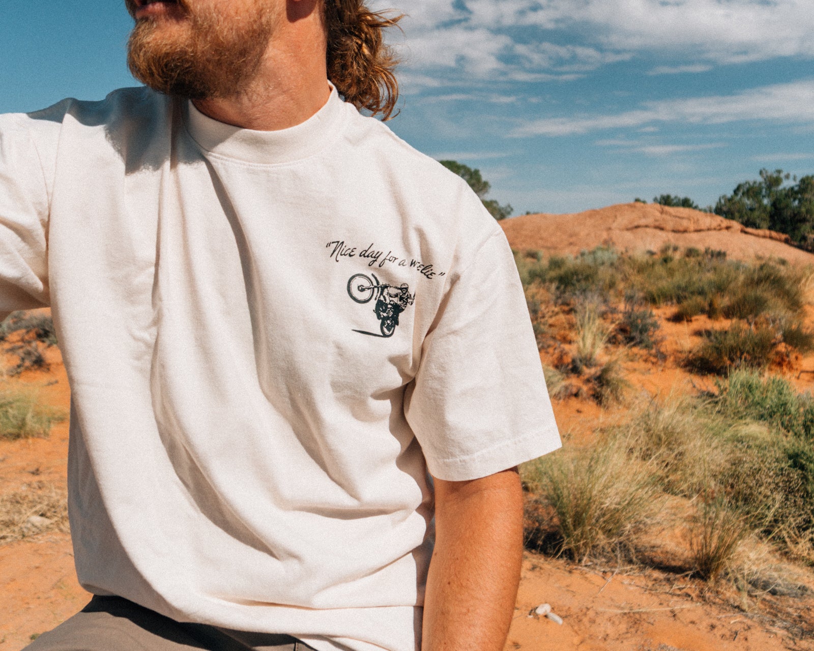 'Nice Day' Heavyweight Tee - Ivory