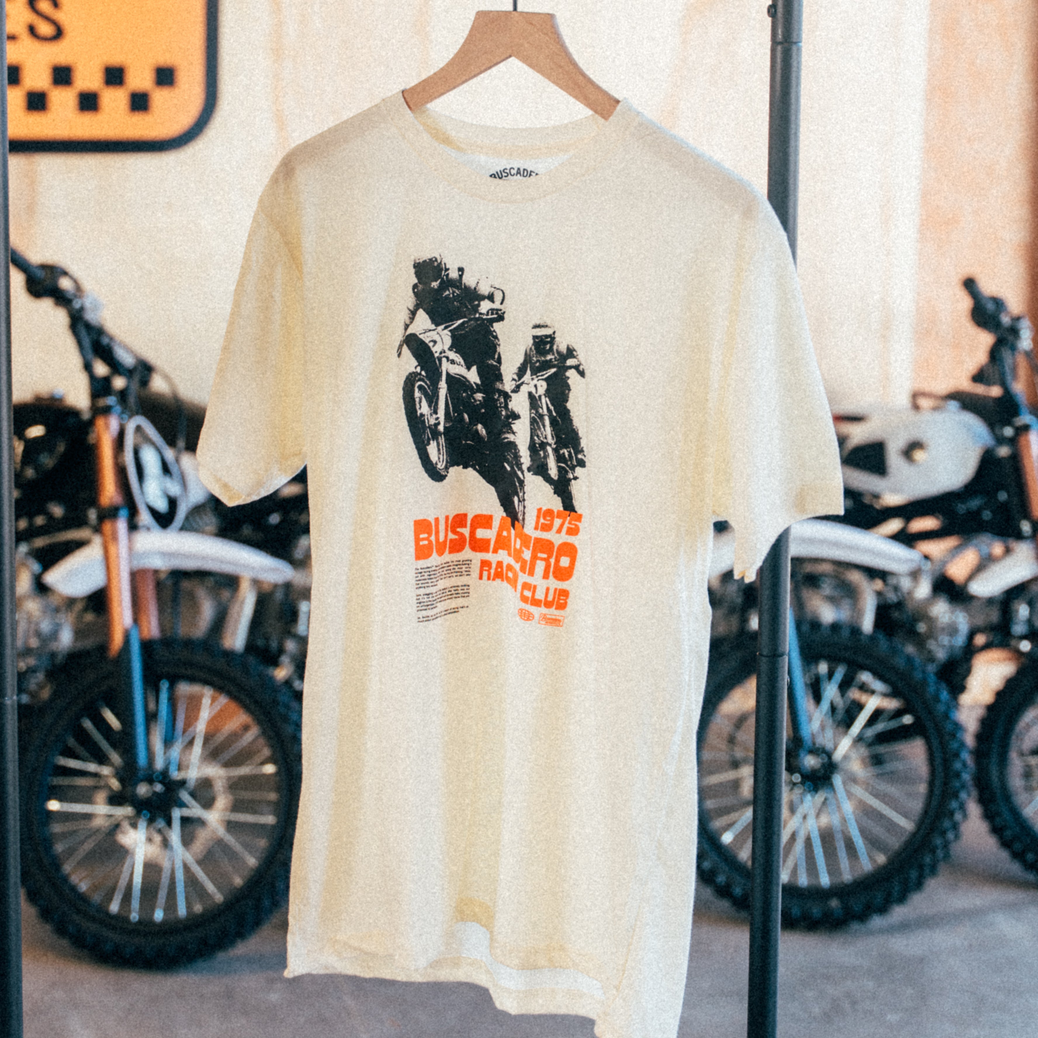 'Racing Club' Natural Lightweight Soft Tee