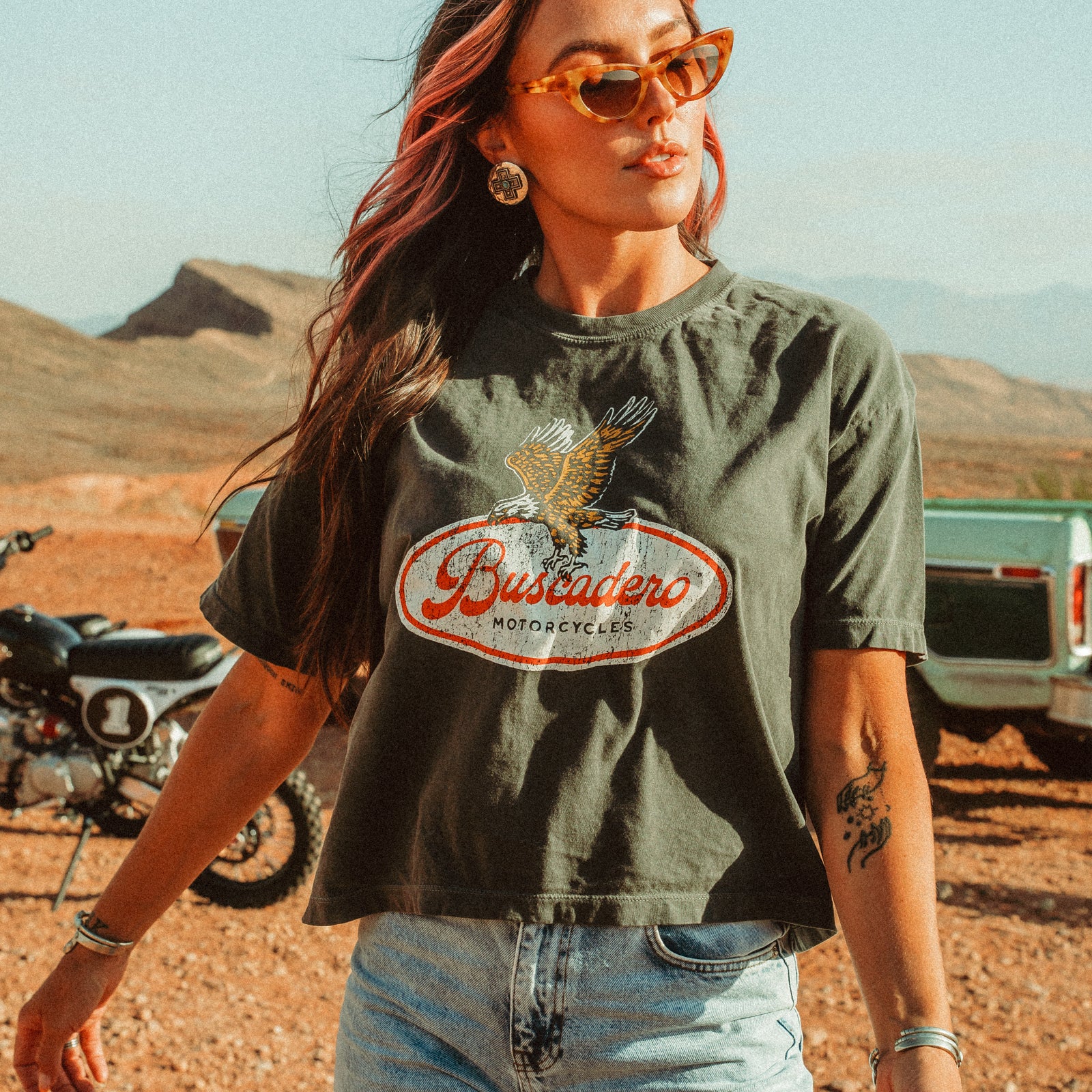 Women's Brew Crop Tee - Vintage Black