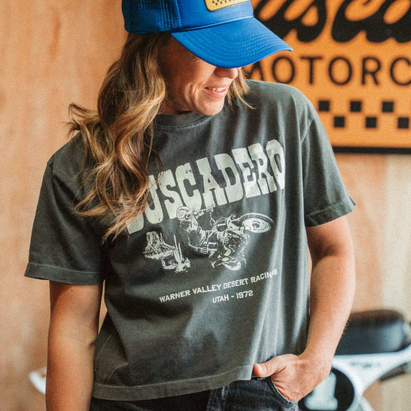 Women's Warner Crop Tee - Vintage Black