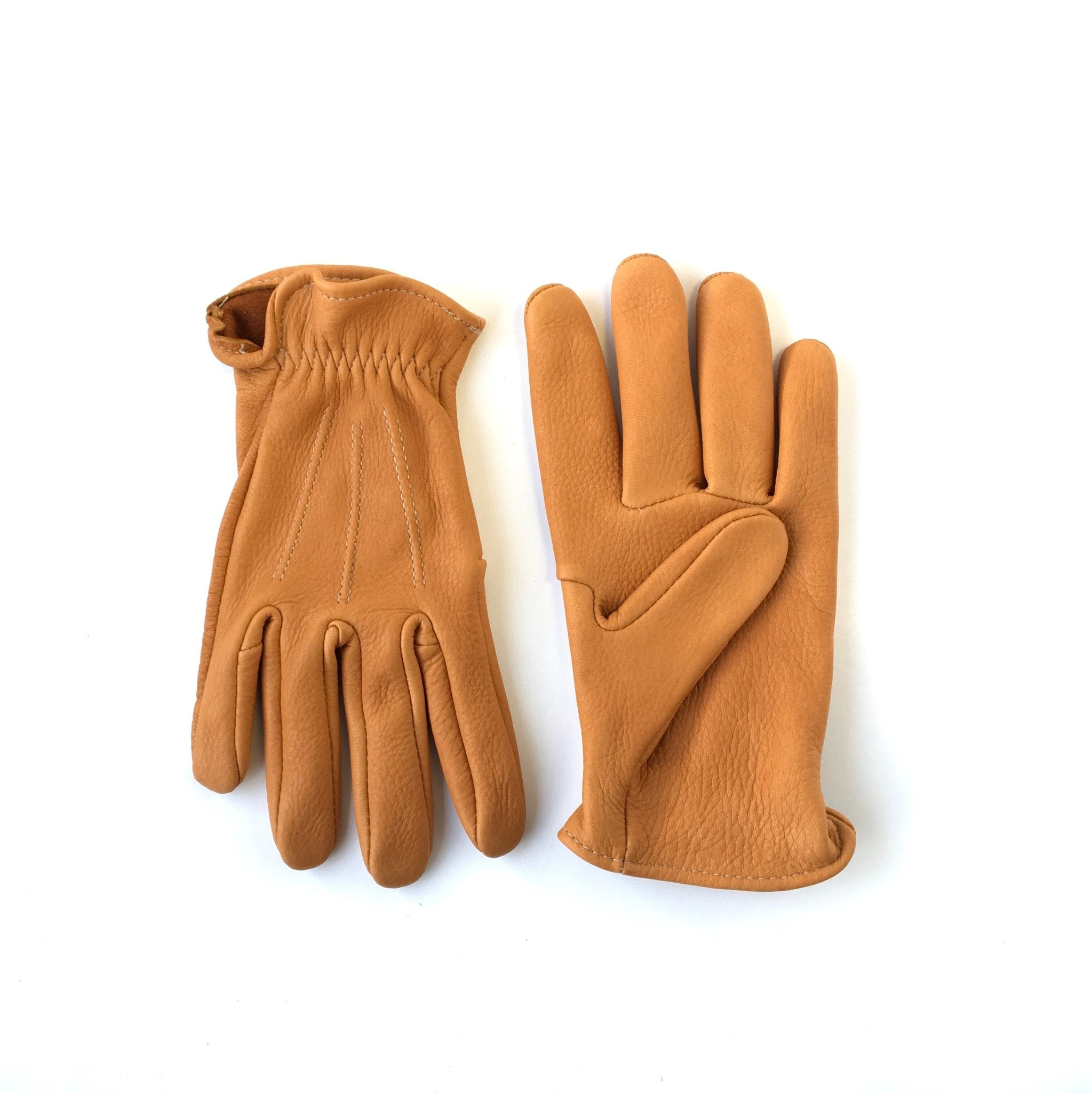 Deerskin Shorty: Vintage Leather Glove - Buscadero Motorcycles