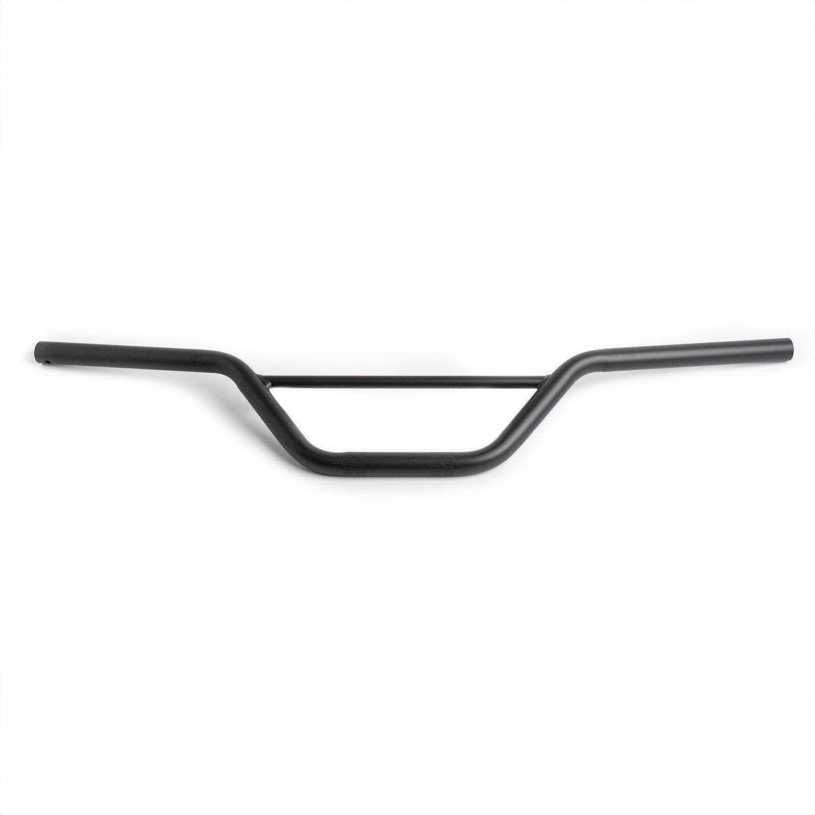 Matte Black 7/8" Steel Handlebars - "Pit Bike" Bend - Buscadero Motorcycles