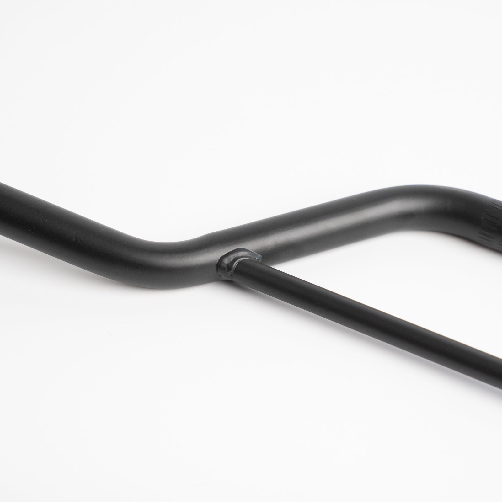 Matte Black 7/8" Steel Handlebars - "Pit Bike" Bend - Buscadero Motorcycles