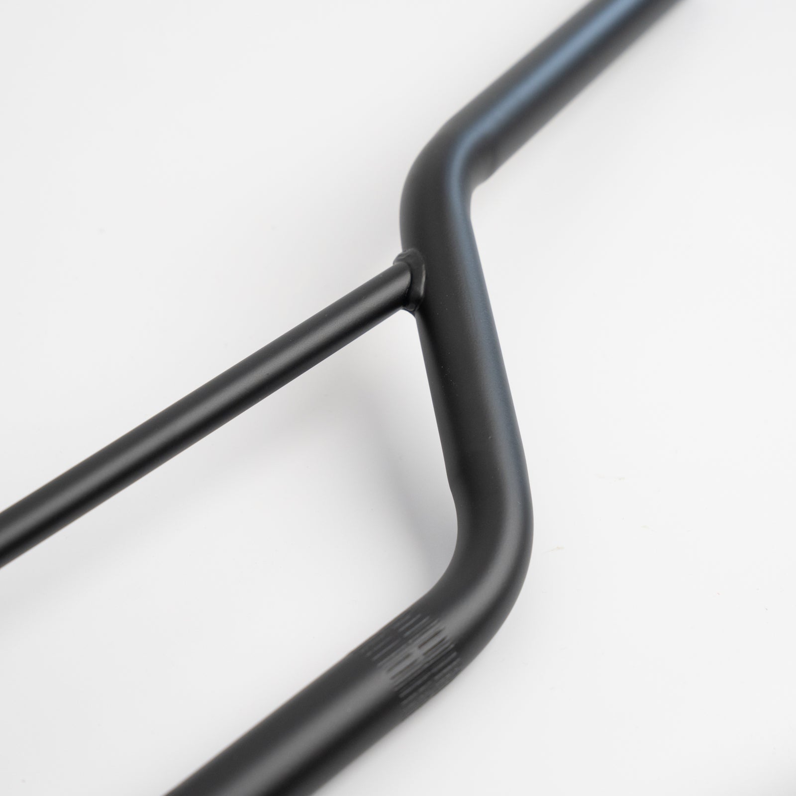 Matte Black 7/8" Steel Handlebars - "Pit Bike" Bend - Buscadero Motorcycles