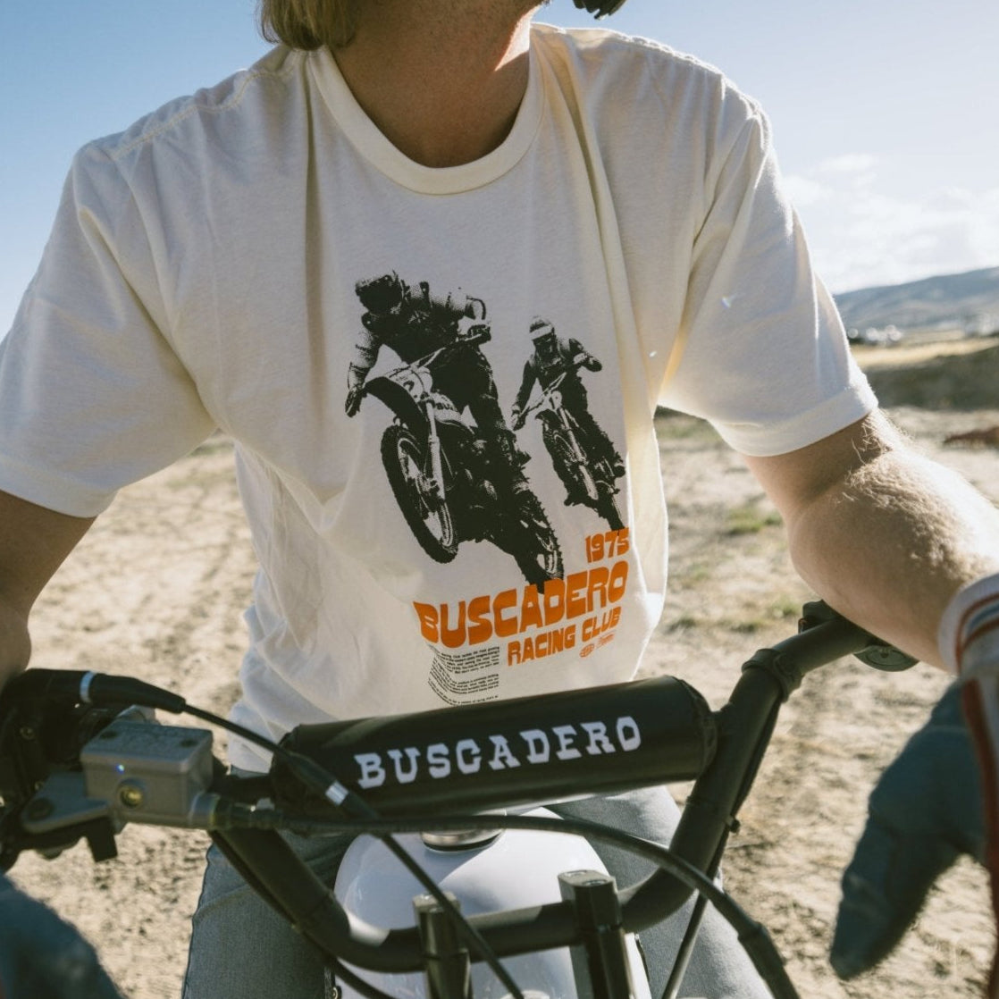 'Racing Club' Short Sleeve T shirt - Buscadero Motorcycles