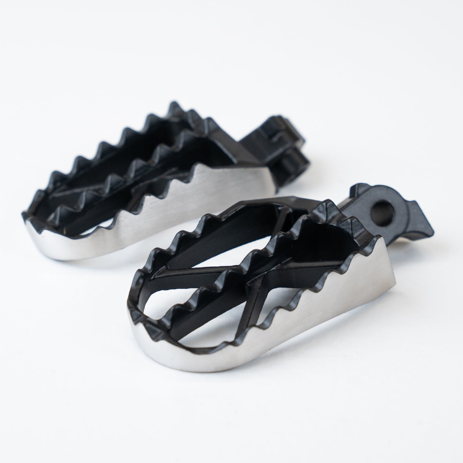 Replacement Stainless Wide Foot Pegs - Pair - Buscadero Motorcycles