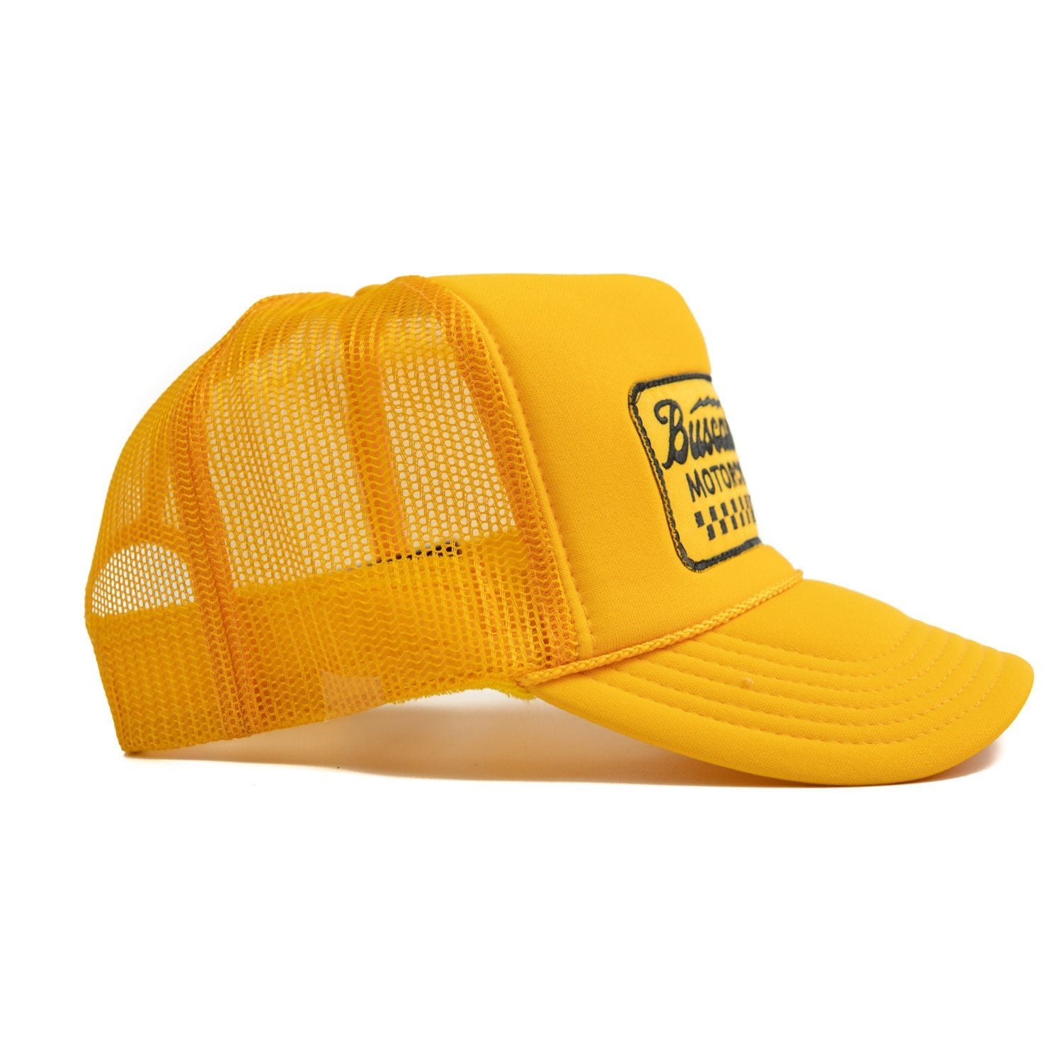 'Banner’ Foam Trucker Hat - Gold - Buscadero Motorcycles