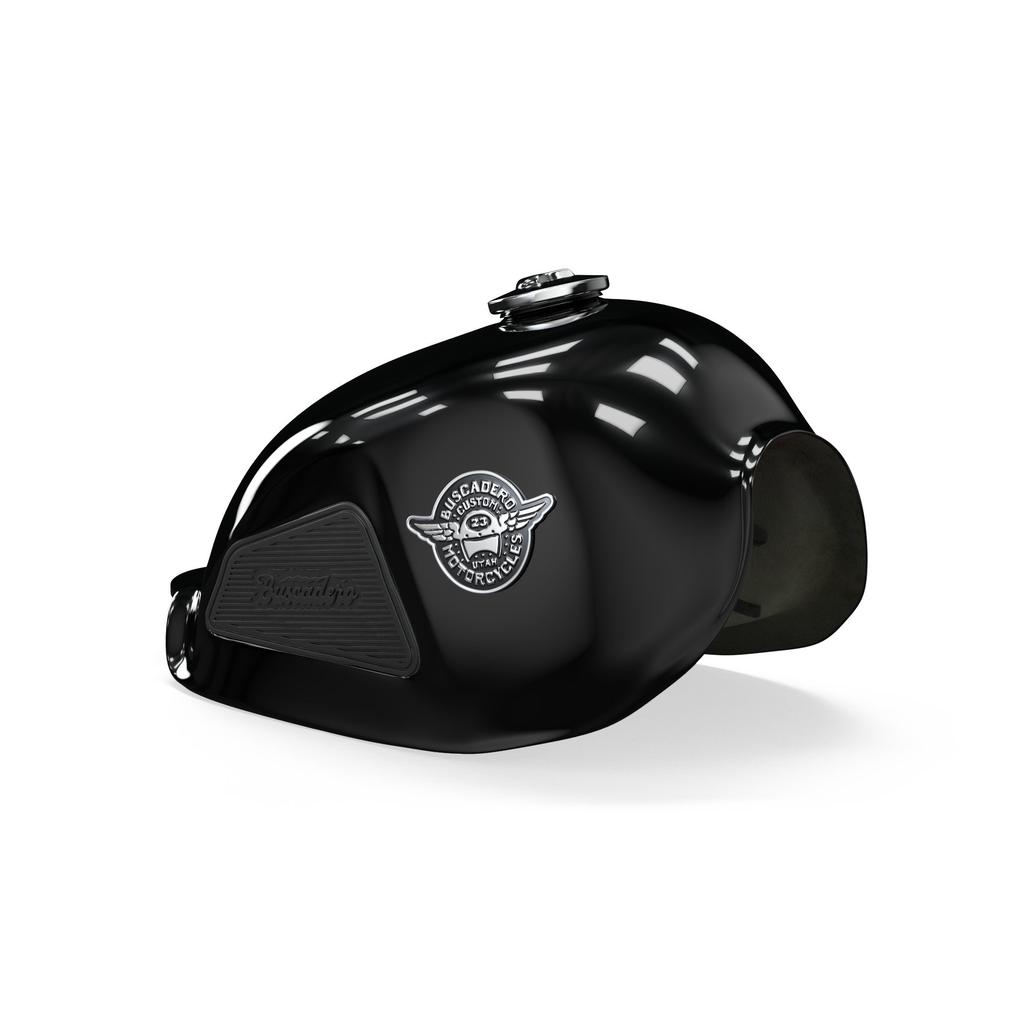 BSX Fuel Tank - Solid Black - Buscadero Motorcycles