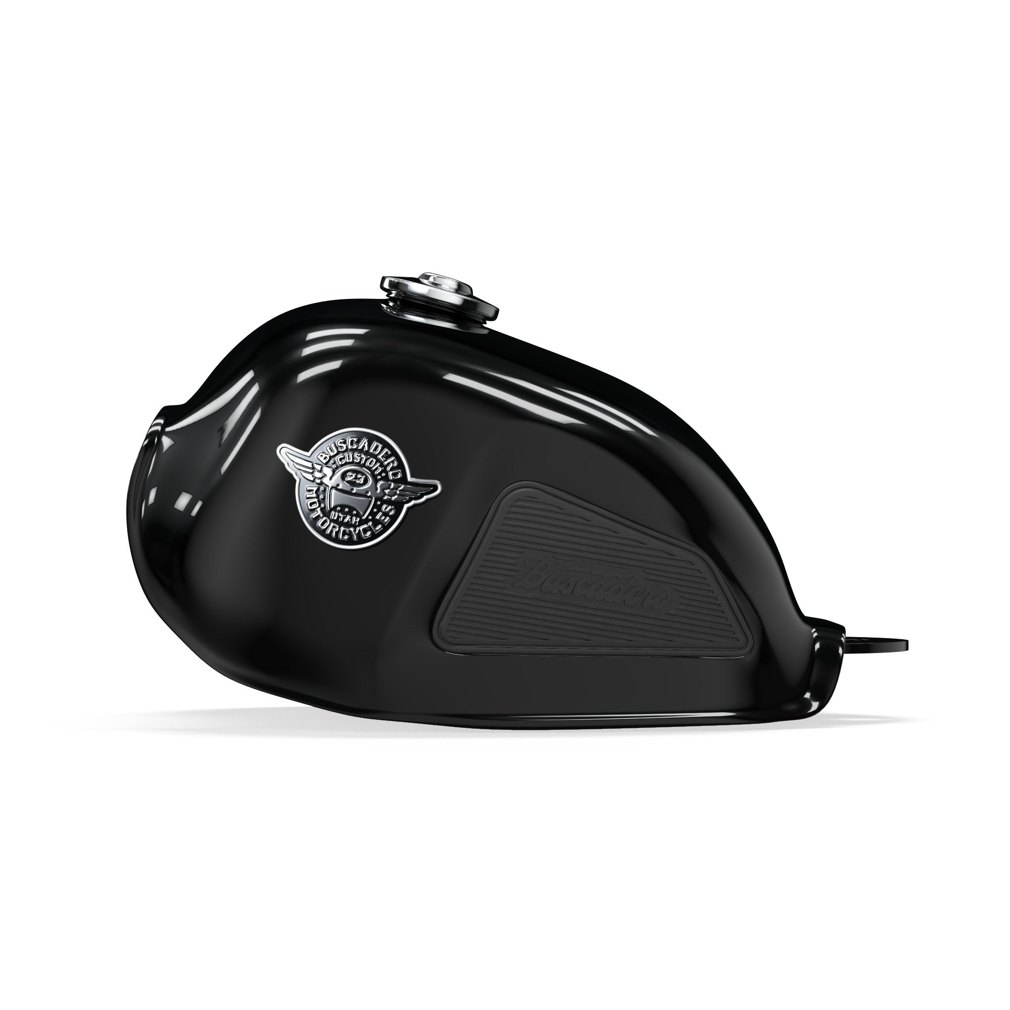 BSX Fuel Tank - Solid Black - Buscadero Motorcycles