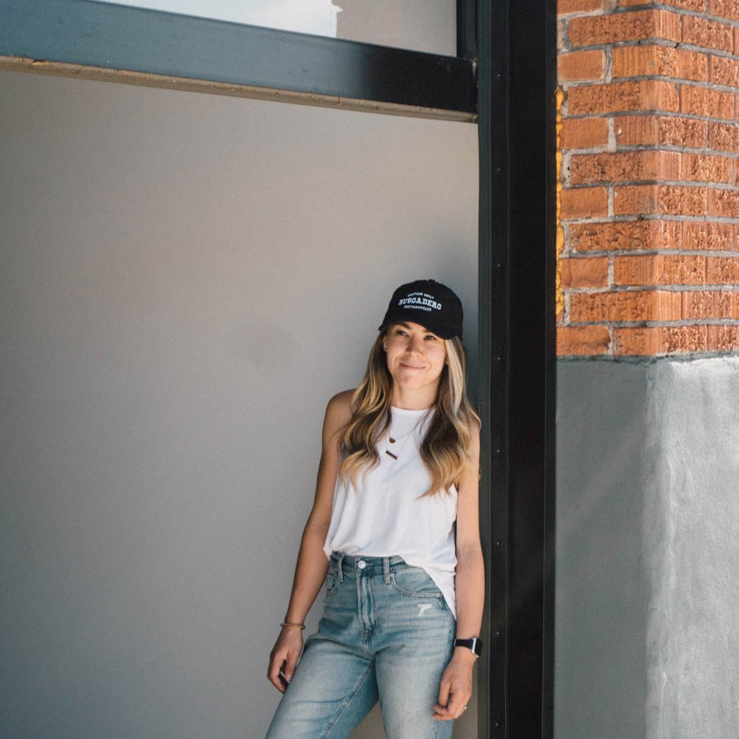 Flat Track Dad Hat - Black