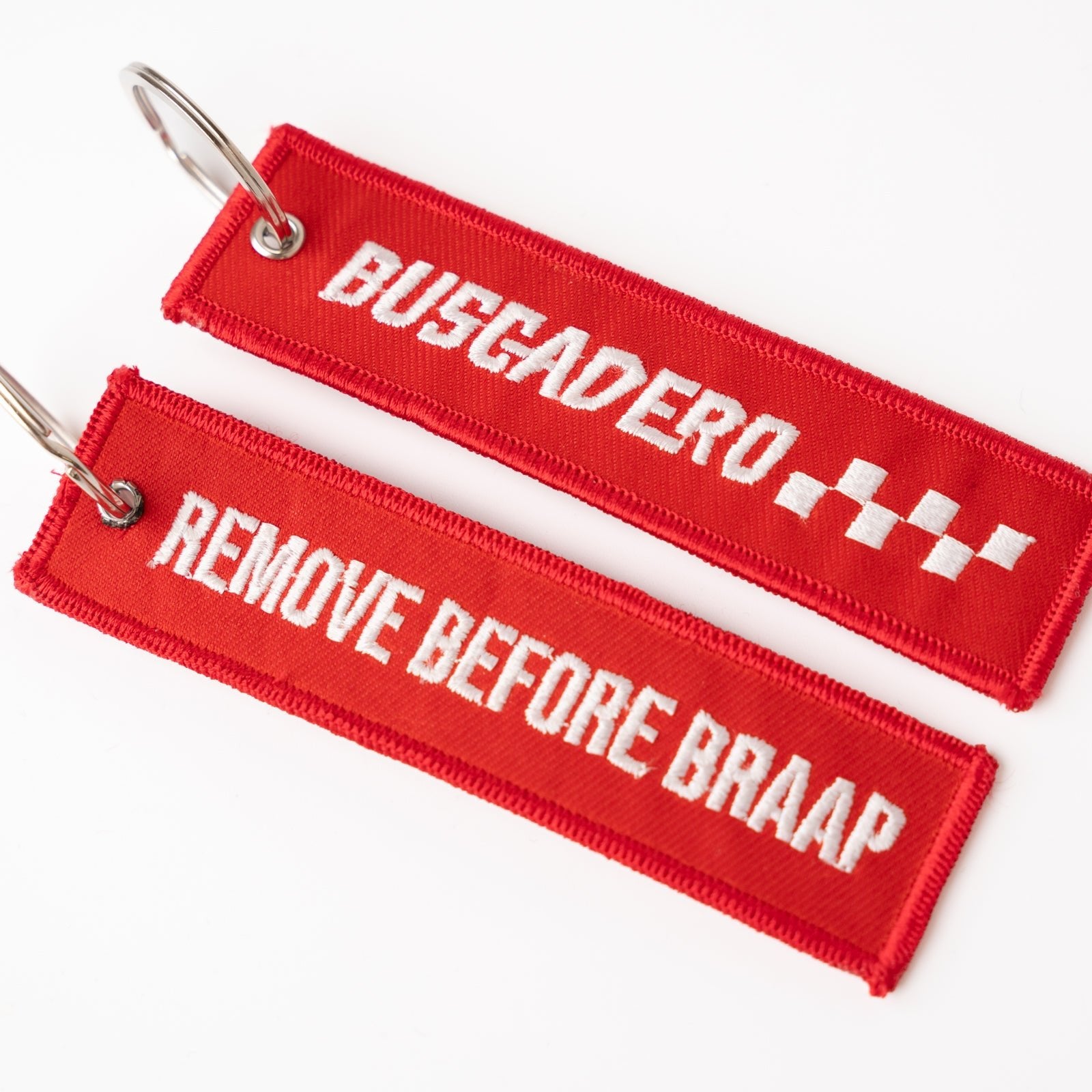 'Remove Before Braap' Keychain - Buscadero Motorcycles