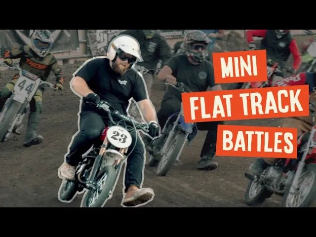 Pitbikes in a Flat Track Race? - Buscadero Motorcycles