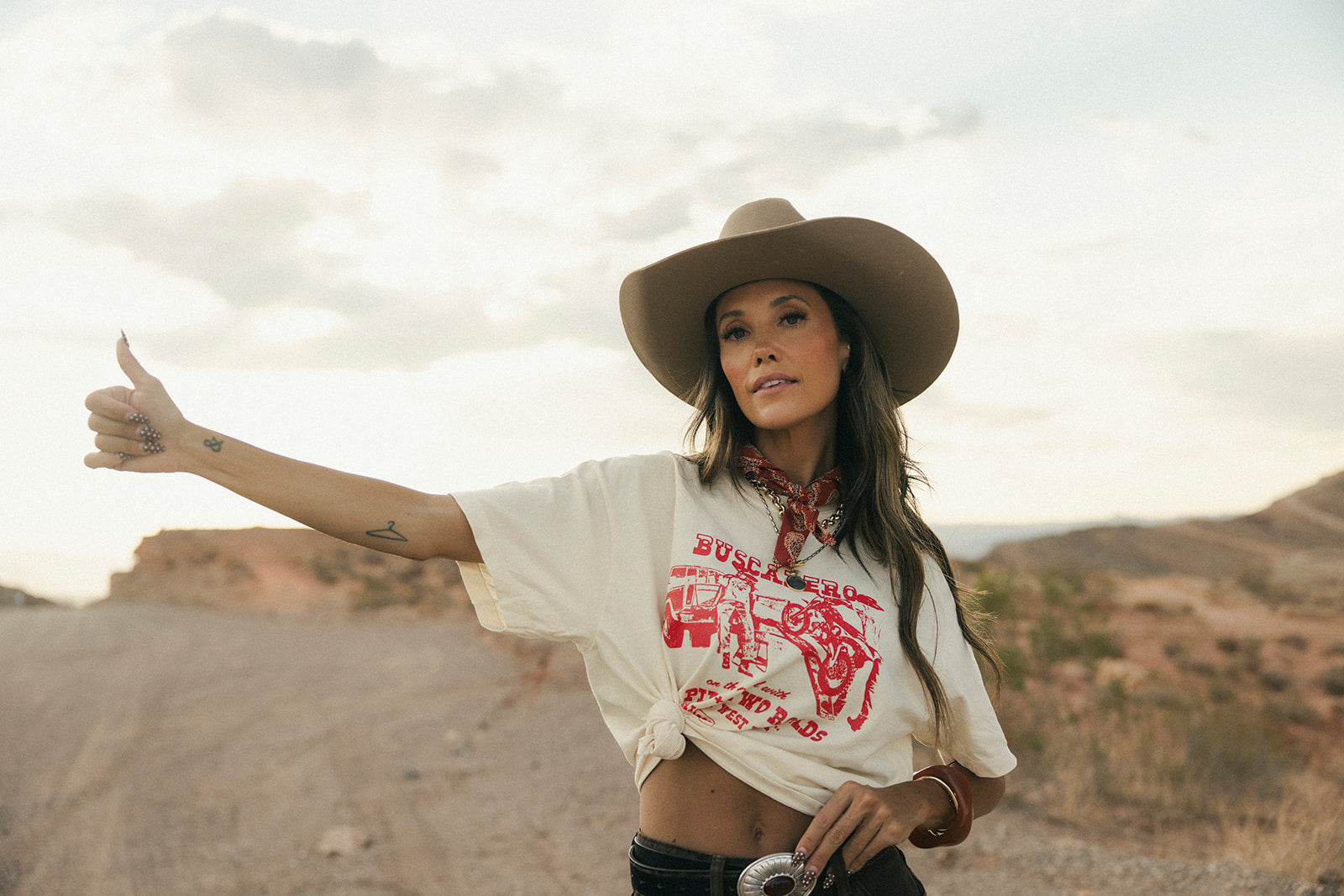'American Tour' Collab Tee - Ivory