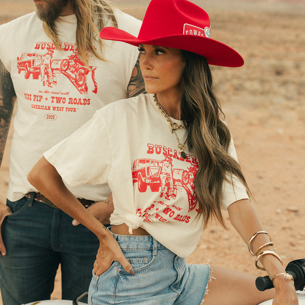 'American Tour' Collab Tee - Ivory