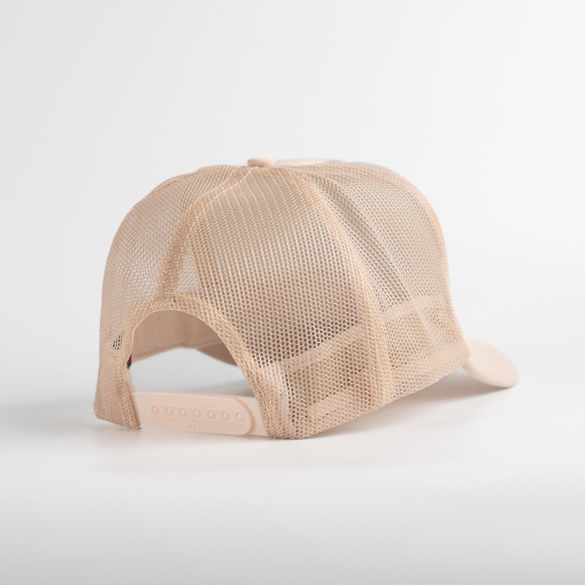 'Blue Barrel’ Foam Trucker Hat - Off White