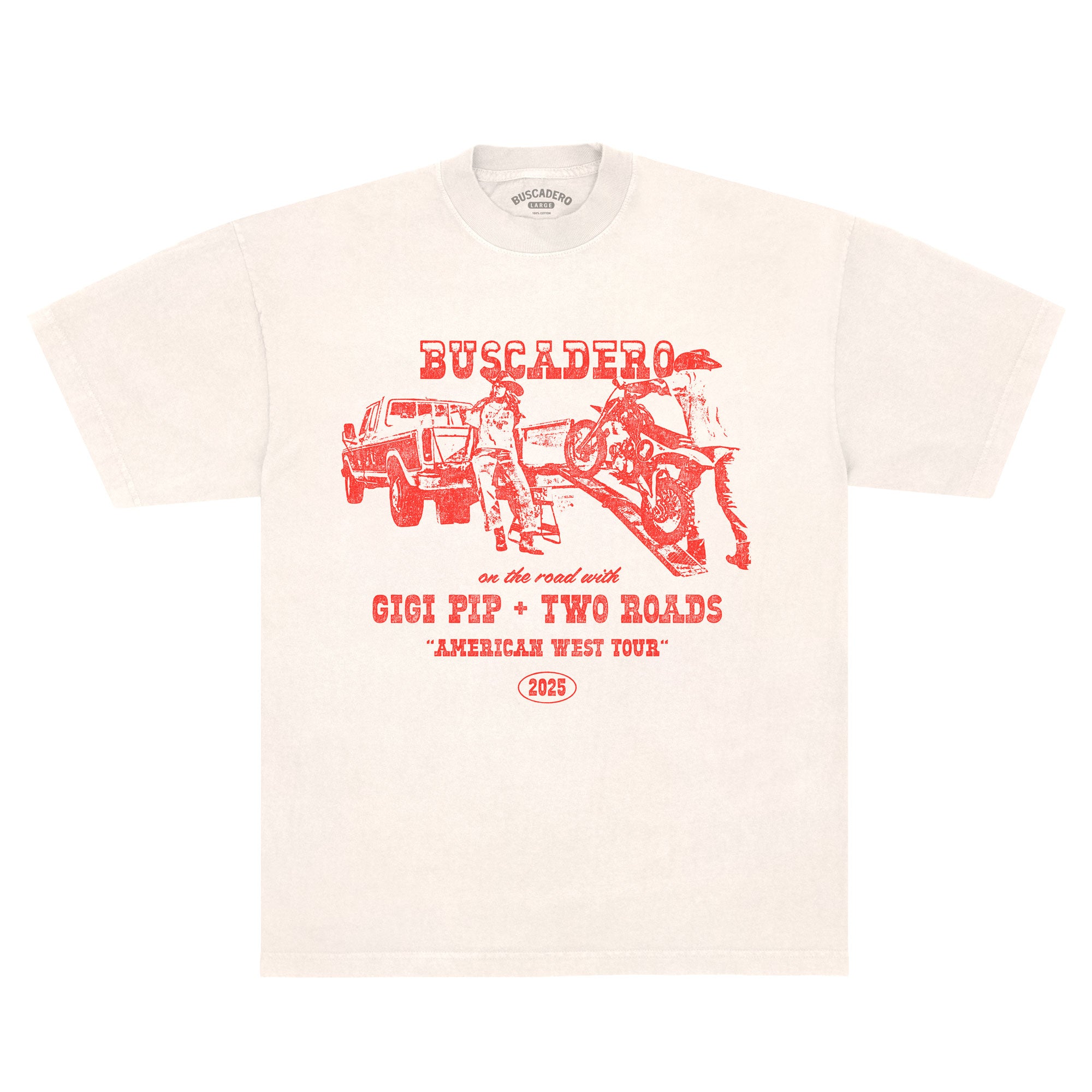 'American Tour' Collab Tee - Ivory