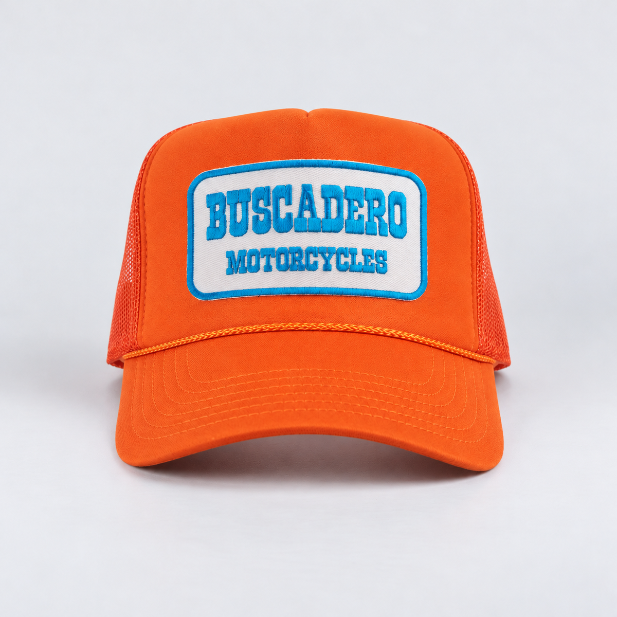 'Blue Barrel’ Foam Trucker Hat - Orange