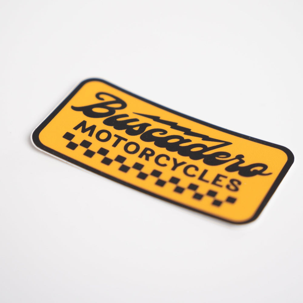 "Banner" signature decal - Buscadero Motorcycles