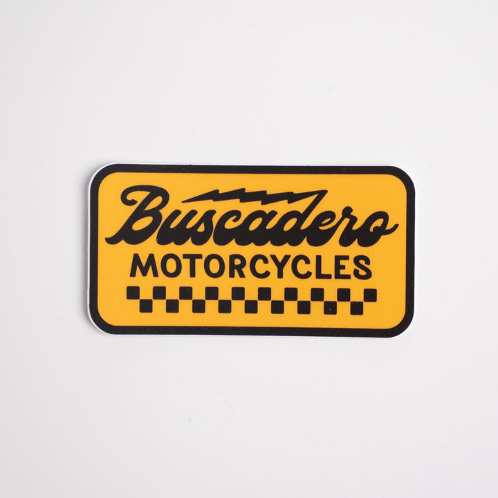 "Banner" signature decal - Buscadero Motorcycles