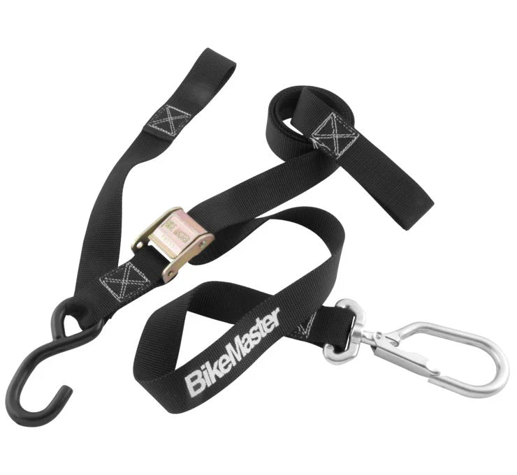 BikeMaster Tiedown 1-1/2in Swivel Softhook - Black* - Buscadero Motorcycles