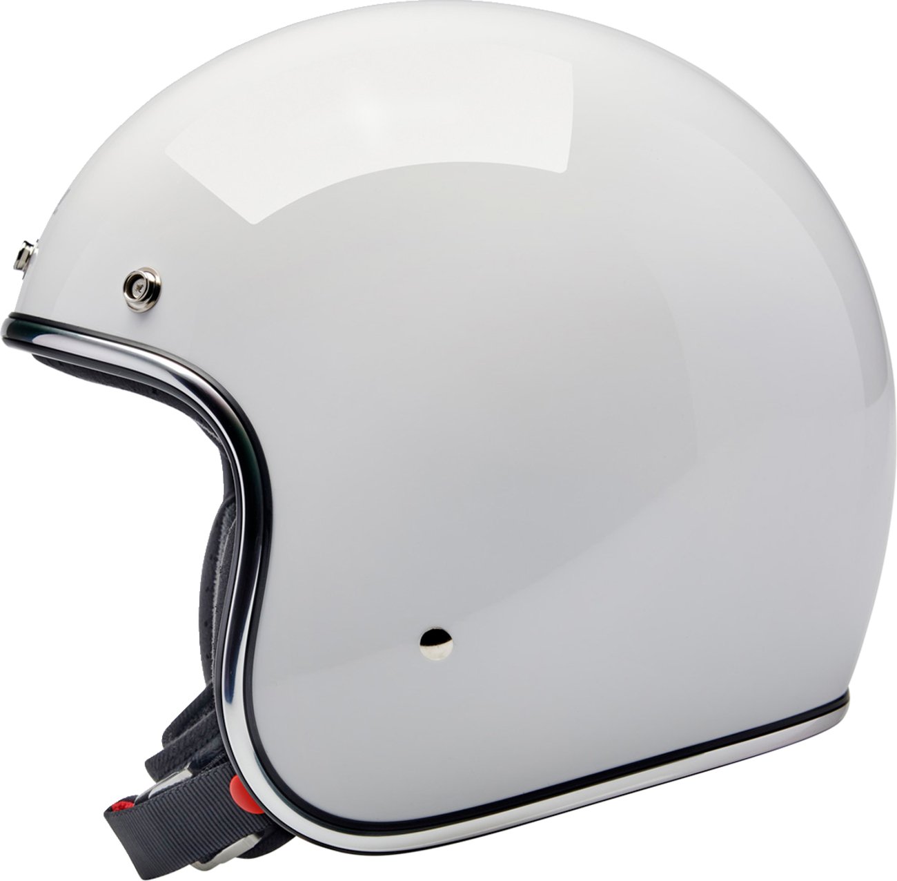 BILTWELL Bonanza Helmet - Gloss White - Buscadero Motorcycles