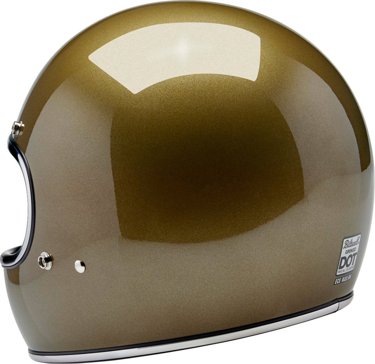 BILTWELL Gringo Helmet - Ugly Gold - Buscadero Motorcycles