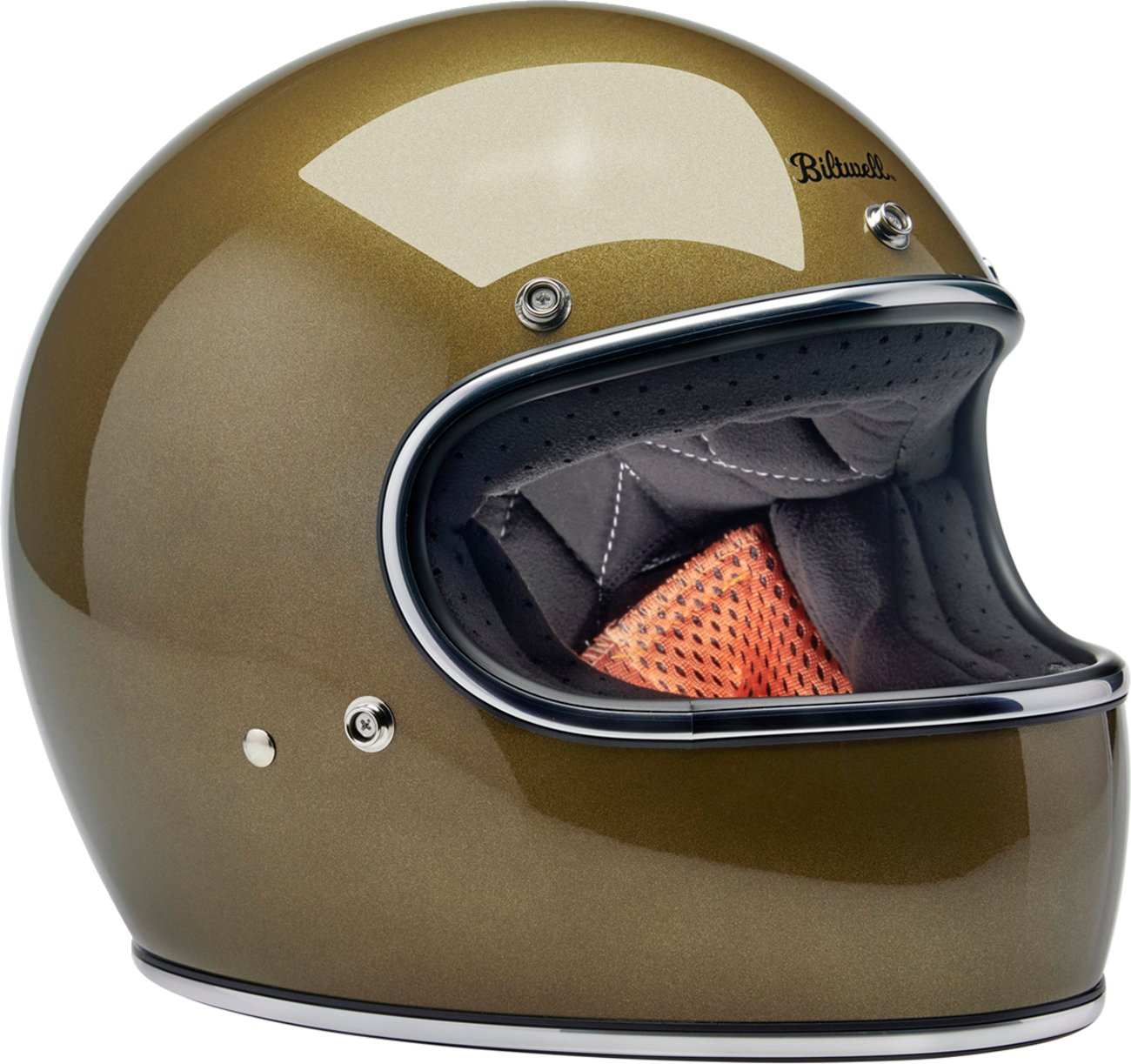 BILTWELL Gringo Helmet - Ugly Gold - Buscadero Motorcycles