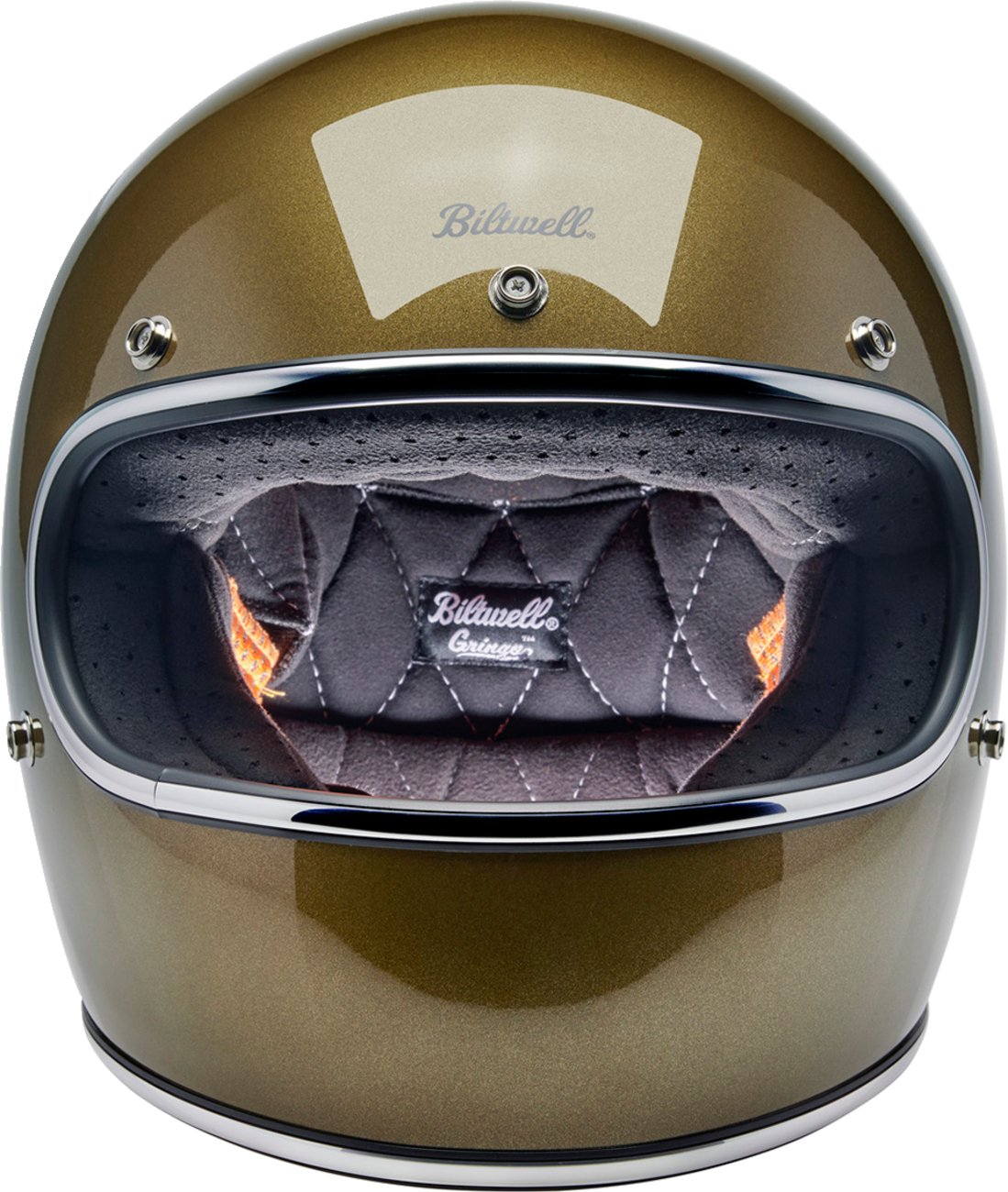 BILTWELL Gringo Helmet - Ugly Gold - Buscadero Motorcycles