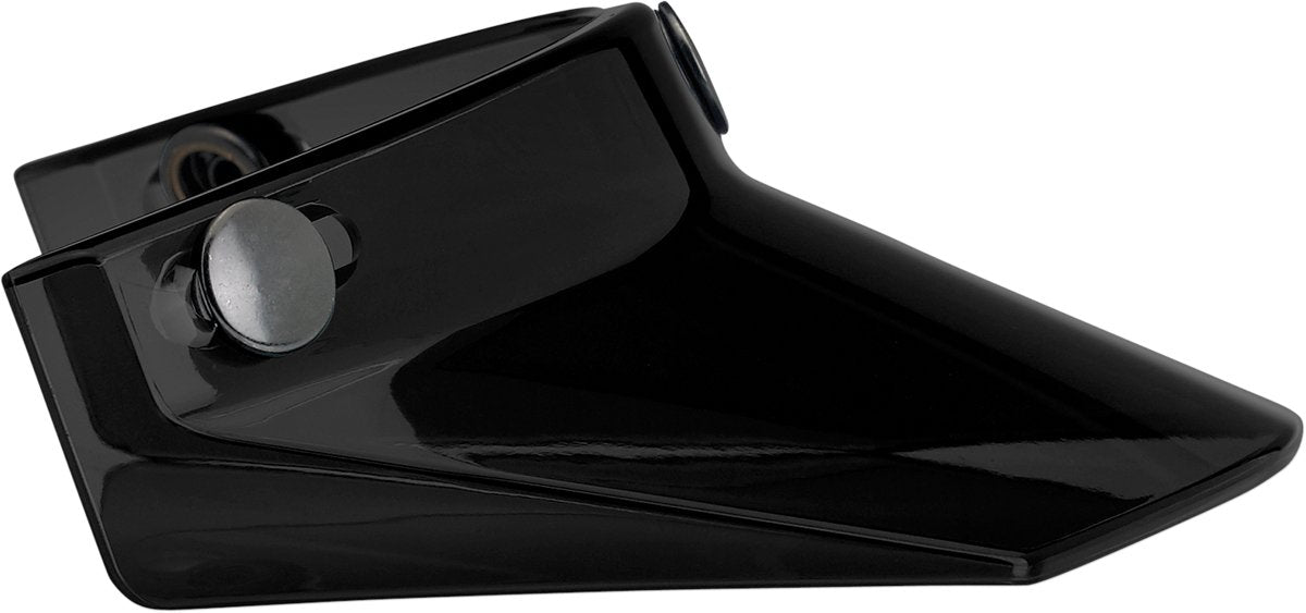 BILTWELL Moto 3 - Snap Visor - Black - Buscadero Motorcycles