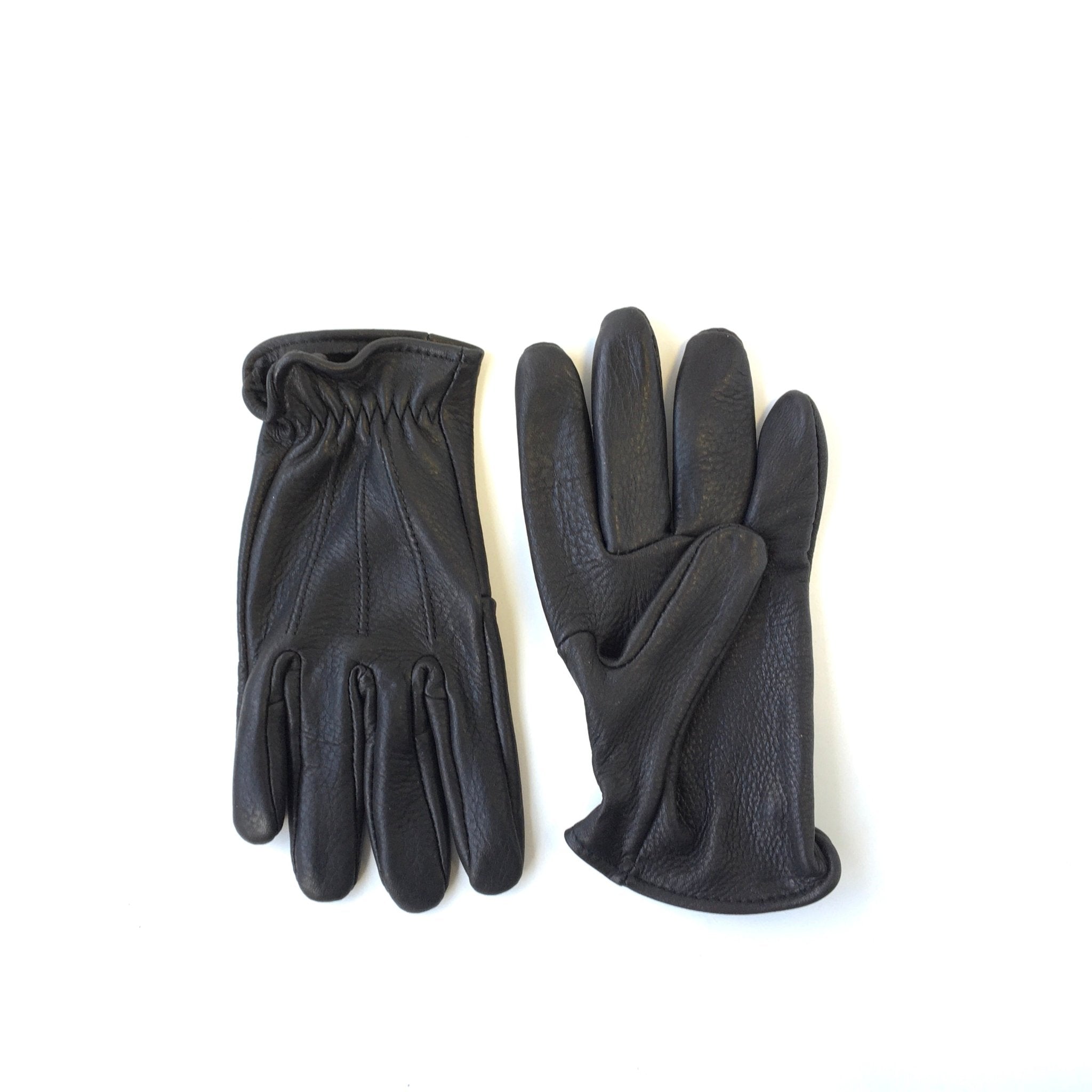 Deerskin Shorty: Vintage Leather Glove - Buscadero Motorcycles