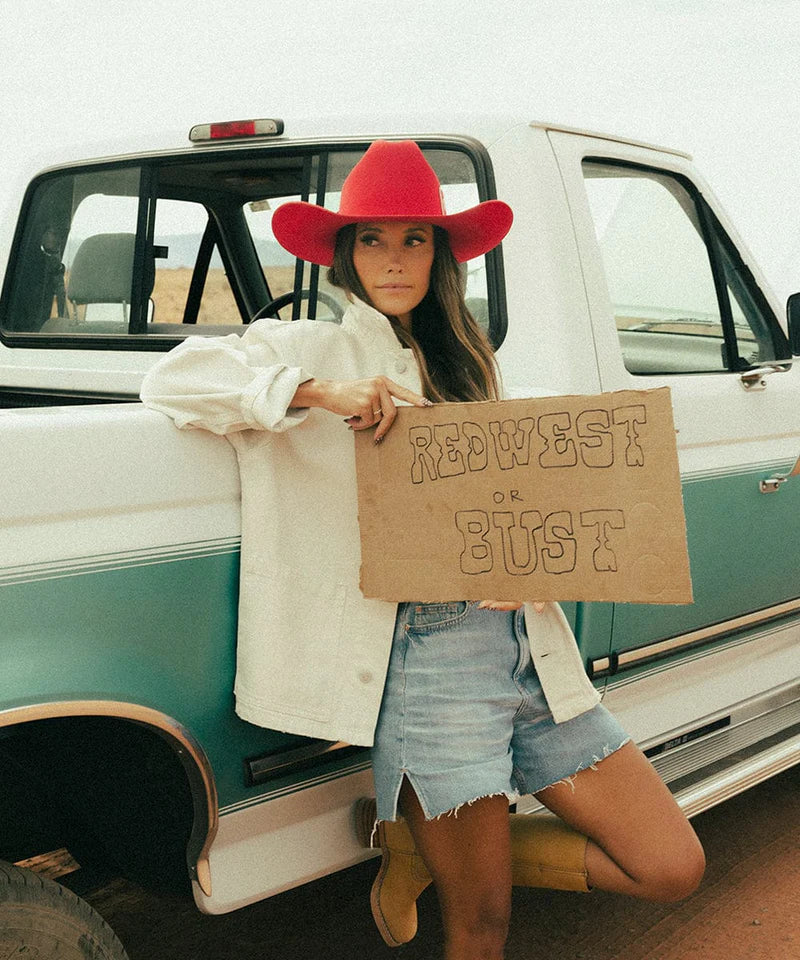 Gigi Pip x Buscadero Cowboy Hat Red