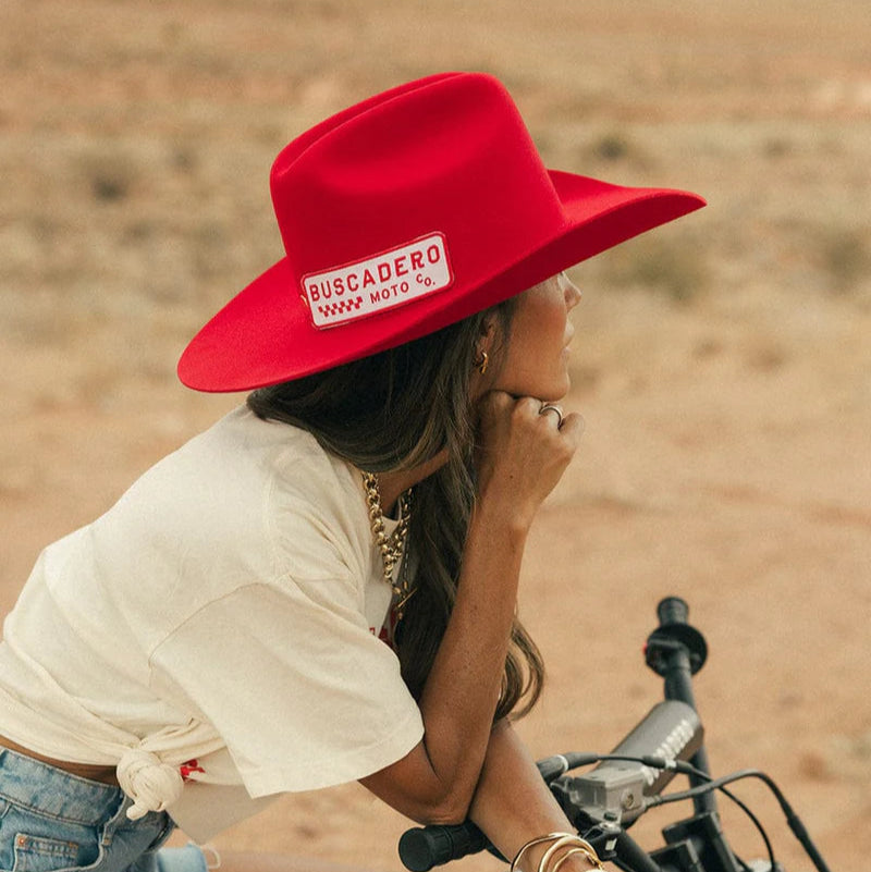 Gigi Pip x Buscadero Cowboy Hat Red