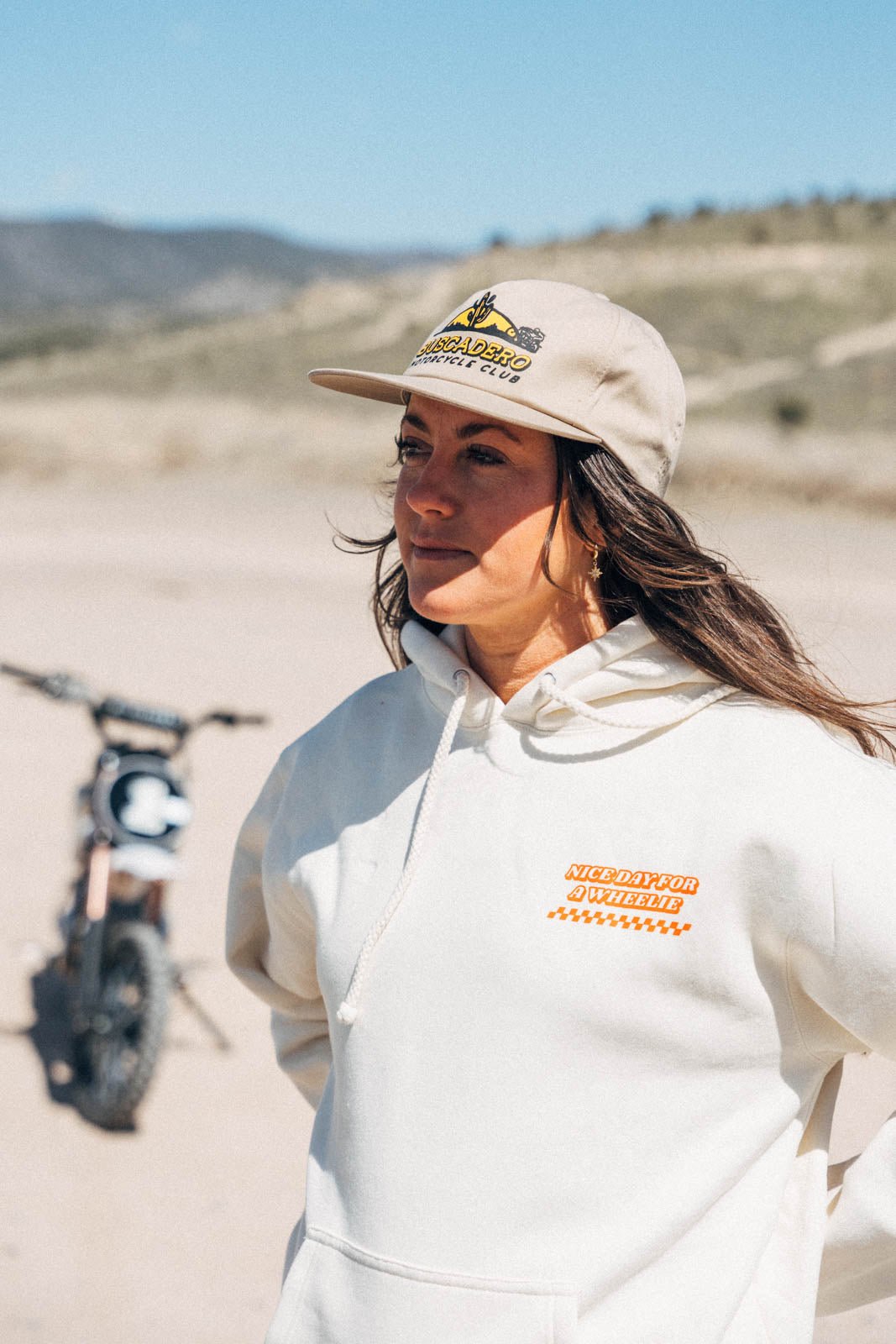'Nice day for a Wheelie' Hoodie - Buscadero Motorcycles