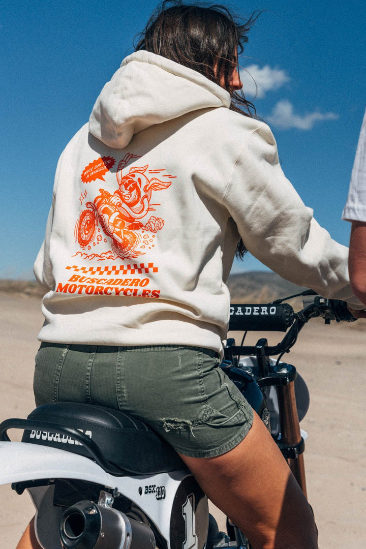 'Nice day for a Wheelie' Hoodie - Buscadero Motorcycles