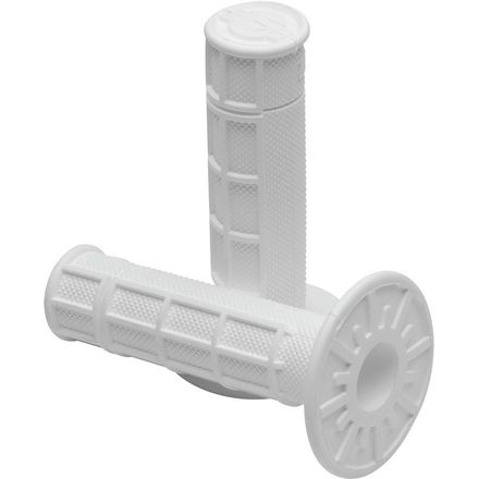 ProTaper Race Cut Half Waffle Grip - White - Buscadero Motorcycles