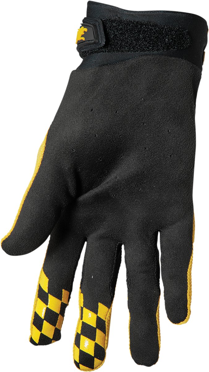 THOR Hallman Digit Gloves - Black/Yellow - Buscadero Motorcycles