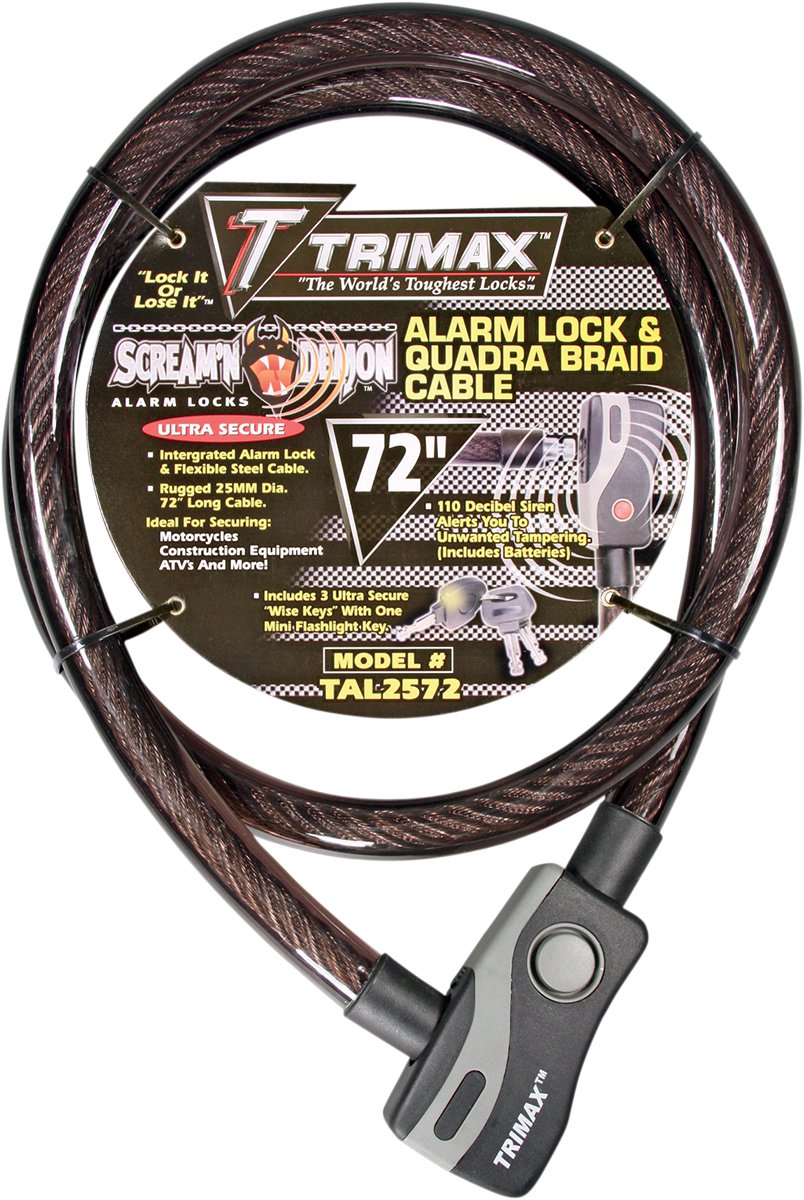 TRIMAX Alarm Cable Lock - Buscadero Motorcycles