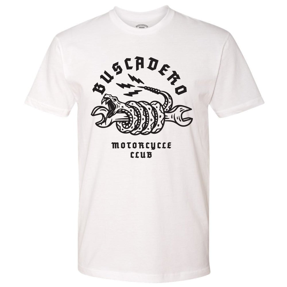 'Wrench Rattler' Short Sleeve T shirt - Buscadero Motorcycles