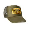 'Banner’ Foam Trucker Hat - Olive Drab - Buscadero Motorcycles