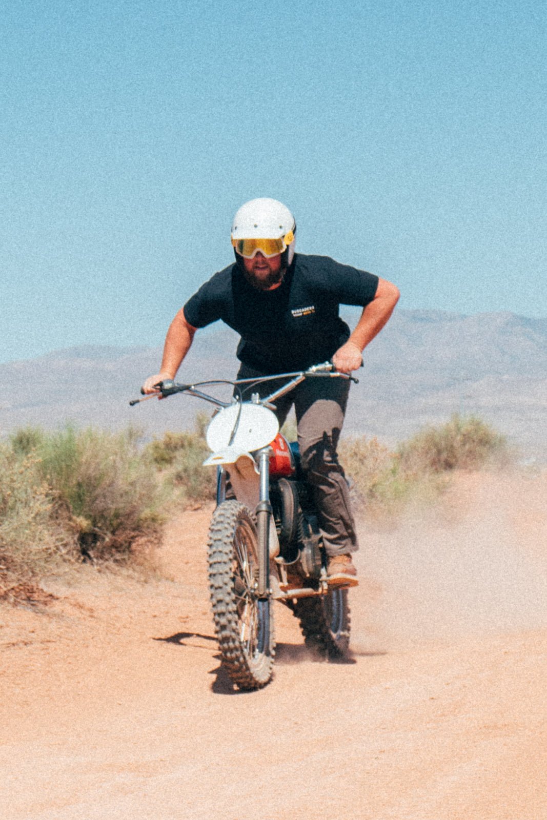 'Checker Flags' Short Sleeve T shirt - Buscadero Motorcycles