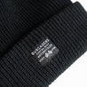 'Flags’ Cuff Beanie - Black - Buscadero Motorcycles