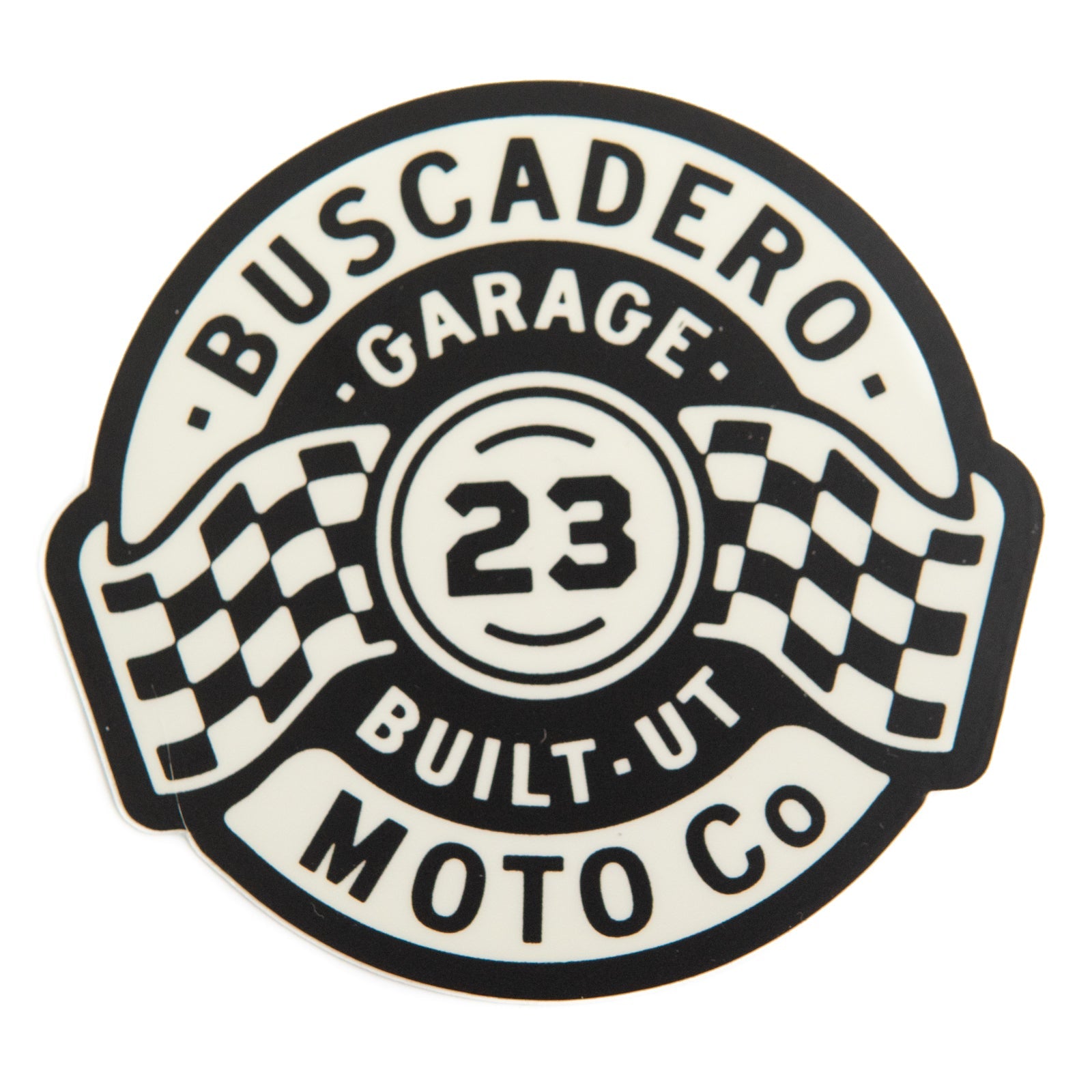 "Garage Built" decal - Buscadero Motorcycles