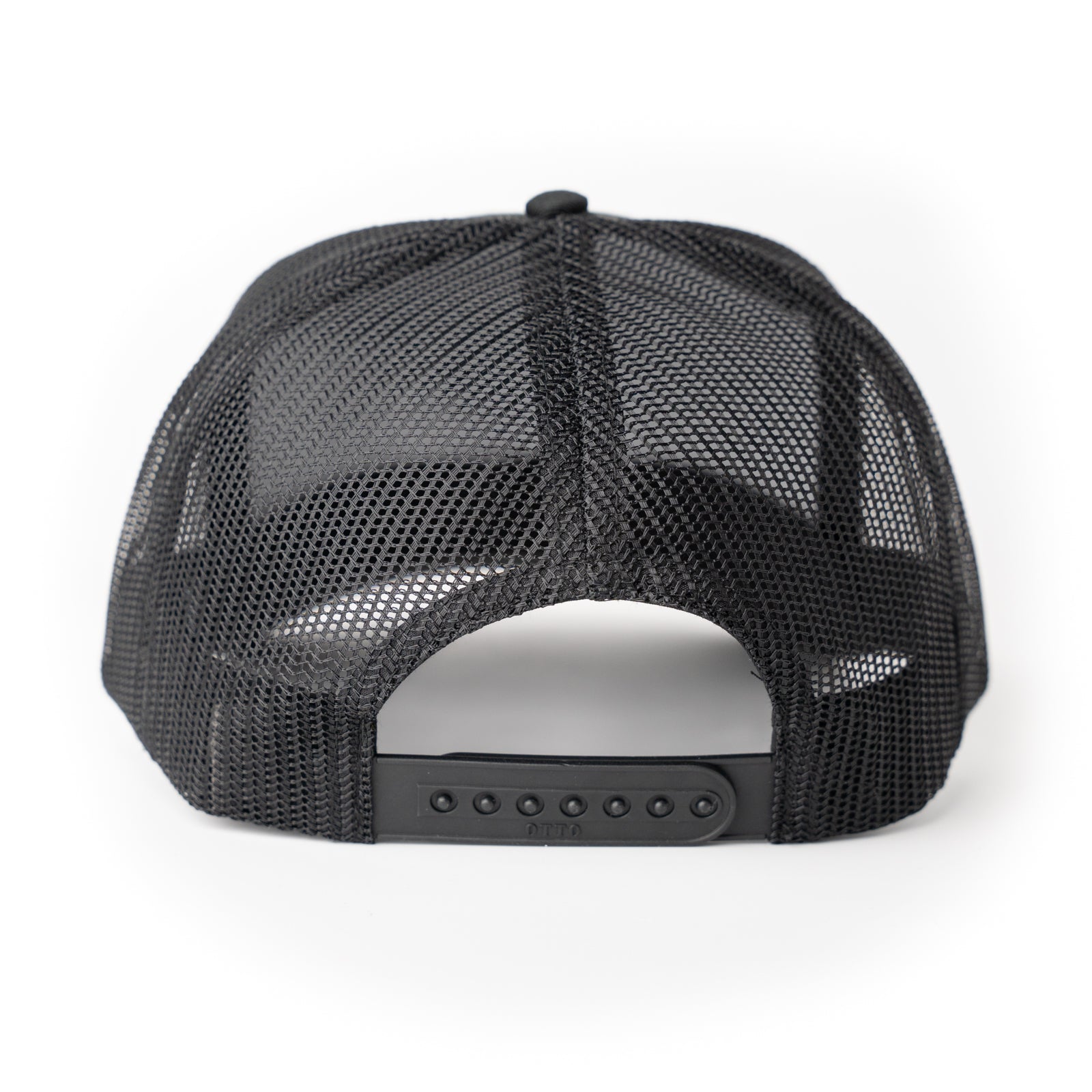 ‘Garage’ Mid Profile Mesh Back Trucker Hat - Black - Buscadero Motorcycles