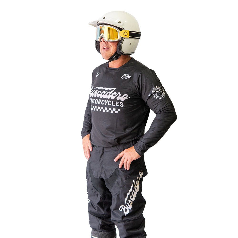 Gila Moto Jersey - Black - Buscadero Motorcycles